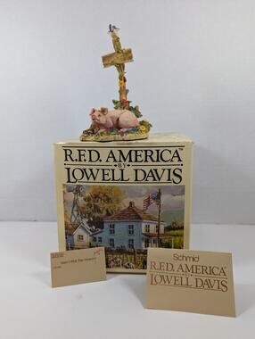 "Don't Pick the Flowers" Figurine by Lowell Davis Vintage IOB